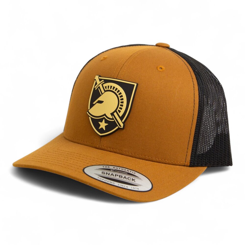Army Black Knights YP Snapback Hat- Carmel/ Black